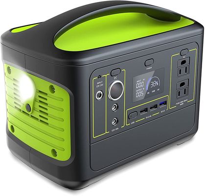 Qualität  500W Power Station 110V 2 Outlet AC Pure Sine Wave 568Wh 153600mAh Lithium Battery Backup Type Portable Solar Generator usine